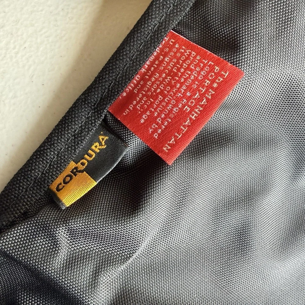 MANHATTAN PORTAGE Cordura Fabric Crossbody Shoulder Laptop‎ Bag Gray Olive